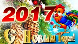 С новым 2017 годом Огненного Красного Петуха